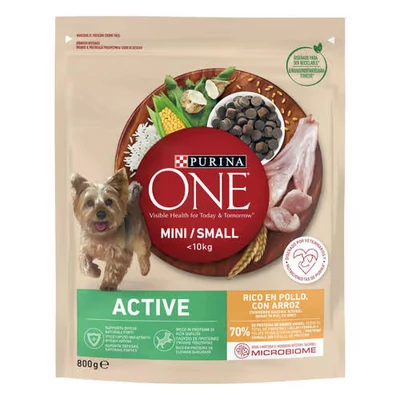 Purina ONE Mini ACTIVE Csirke rizs száraz kutyaeledel 800g