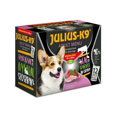 JULIUS K-9 DOG SPECIAL PACK Borjú & Nyúl 12x100g