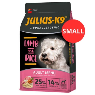 JULIUS K-9 HighPremium 3kg ADULT Hypoallergenic LAMB&Rice SMALL
