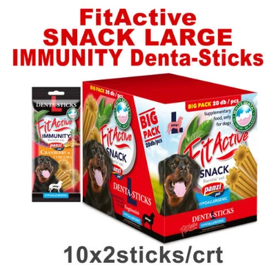 FitActive SNACK Denta-Sticks IMMUNITY 10*170g L Cranberry+Curcuma /CRT/