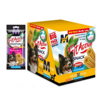 FitActive SNACK Denta-Sticks DIGESTION 12*150g M Rosemary+Curcuma /CRT/