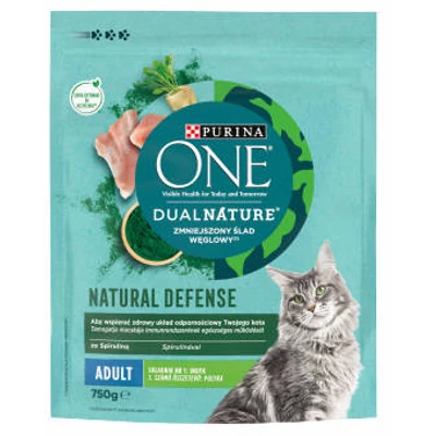 Purina ONE Dual Nature Adult Pulykával száraz macskaeledel 750g