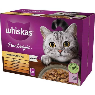 Whiskas Pure Delight Adult - Nedves eledel (csirke, kacsa, baromfi, pulyka aszpikban) macskák részér