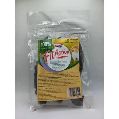 FitActive snack - Szárított marhaszív CRT 10*100g