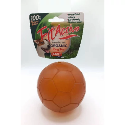 Fitactive natúr gumijáték focilabda, 9cm 316000