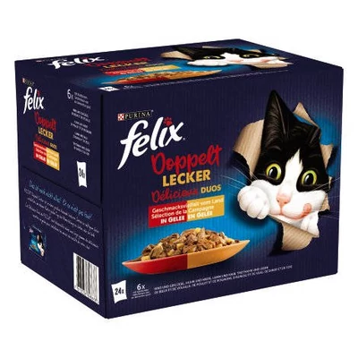 Felix Fantastic Duo Házias válogatás aszpikban, 24x85g