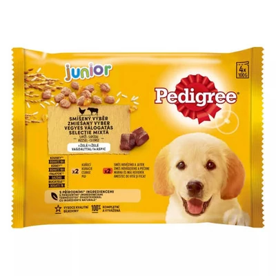 Pedigree alutasakos junior 4x100g