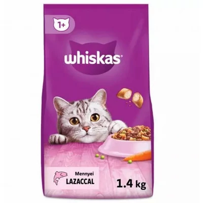 Whiskas Adult Salmon +1 - Szárazeledel (lazac) felnõtt macskák részére (1,4kg)