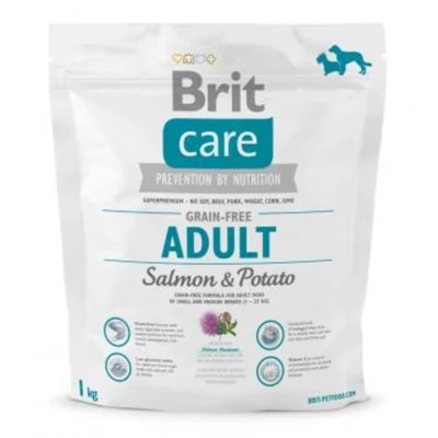 Brit Care 1kg SkinCoat Adult Salmon GF 8858 türkiz